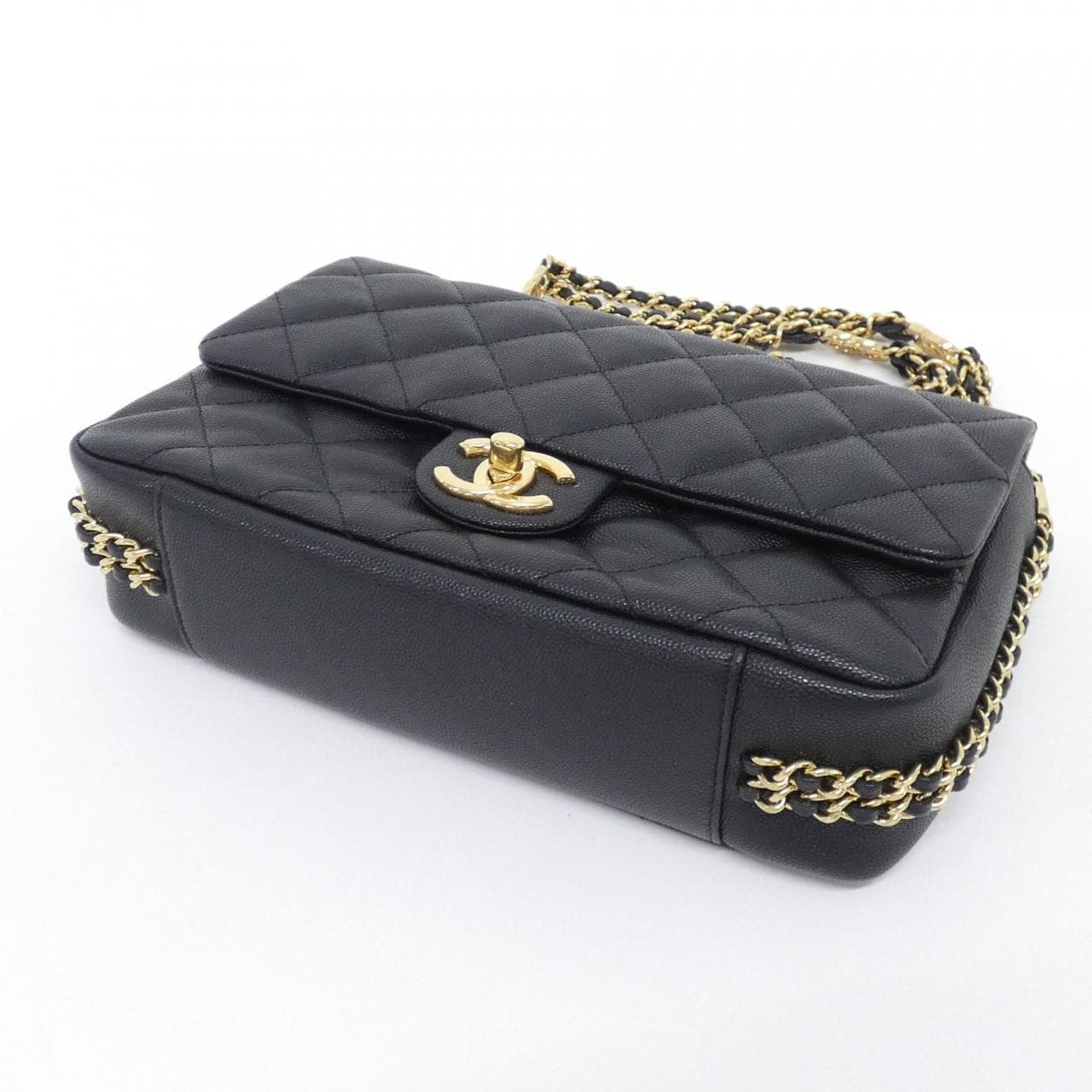 CHANEL Chanel 22 AS3777 Shoulder Grained Calfskin 3