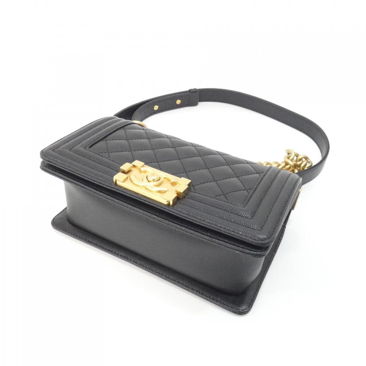 CHANEL Boy Chanel 67085 Shoulder Grained Calfskin 3