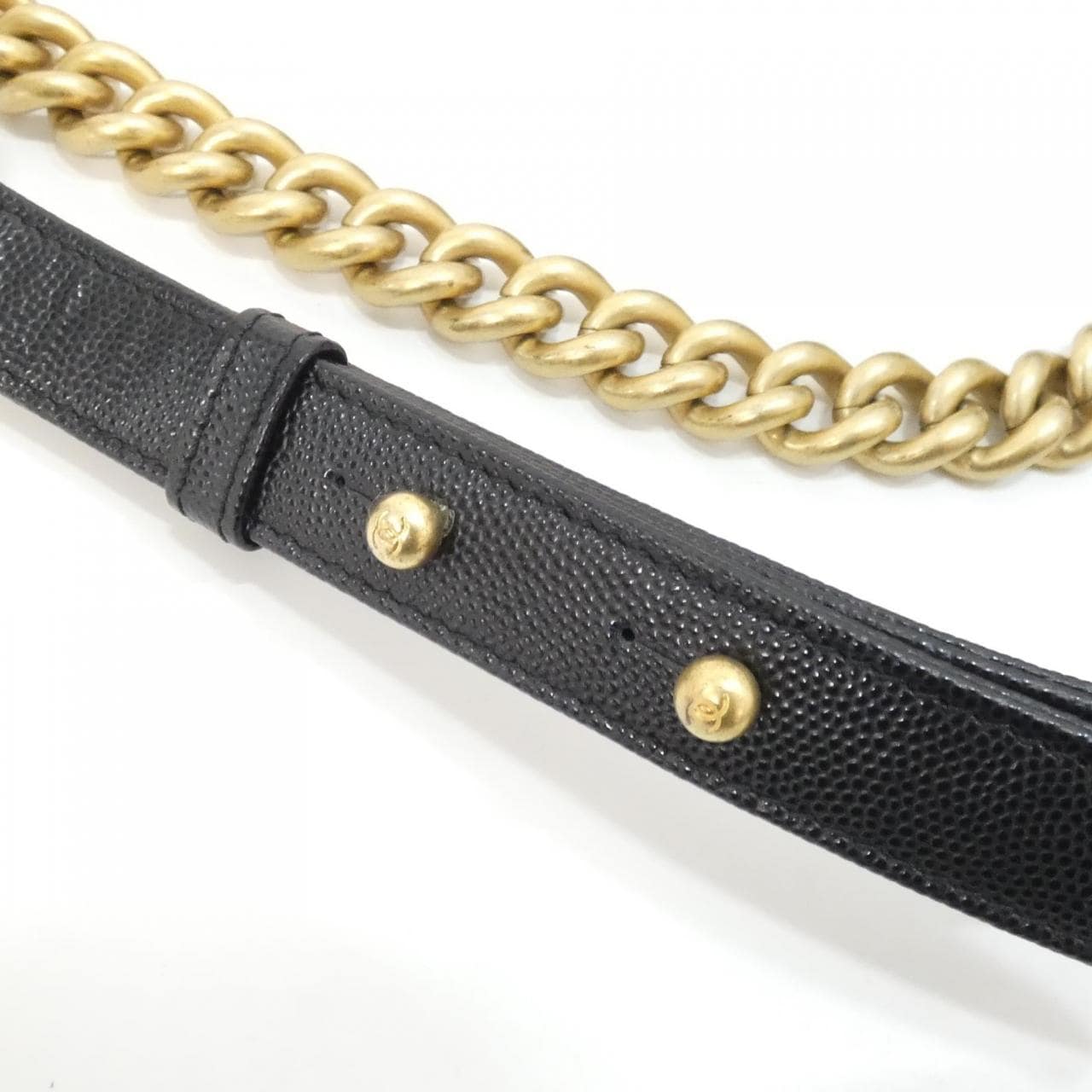 CHANEL Boy Chanel 67085 Shoulder Grained Calfskin 4