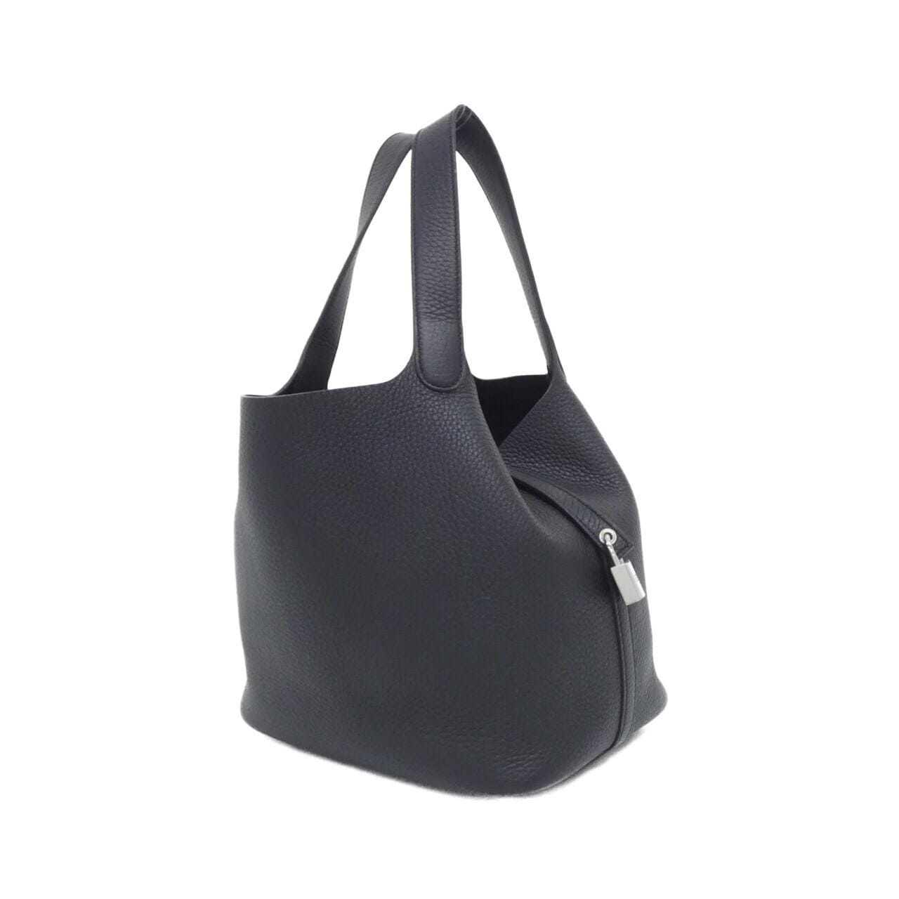 HERMES Picotin 060991CK Handbag Clemence