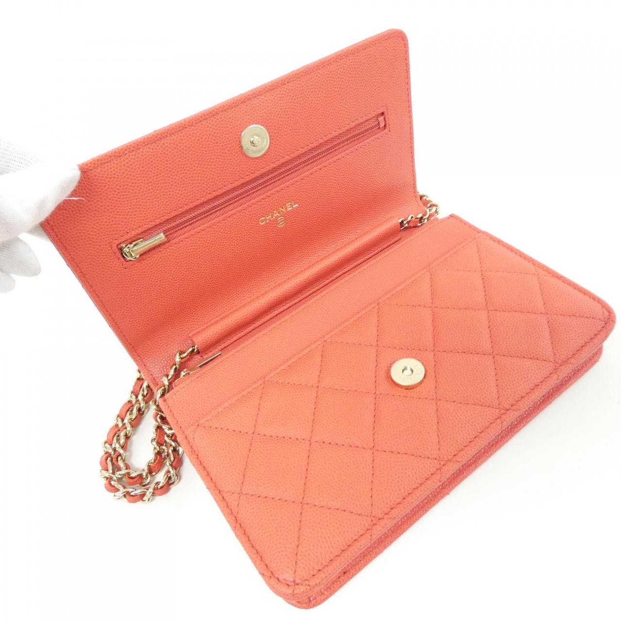 CHANEL Chanel 19 AP3127 Wallet Grained Calfskin 7