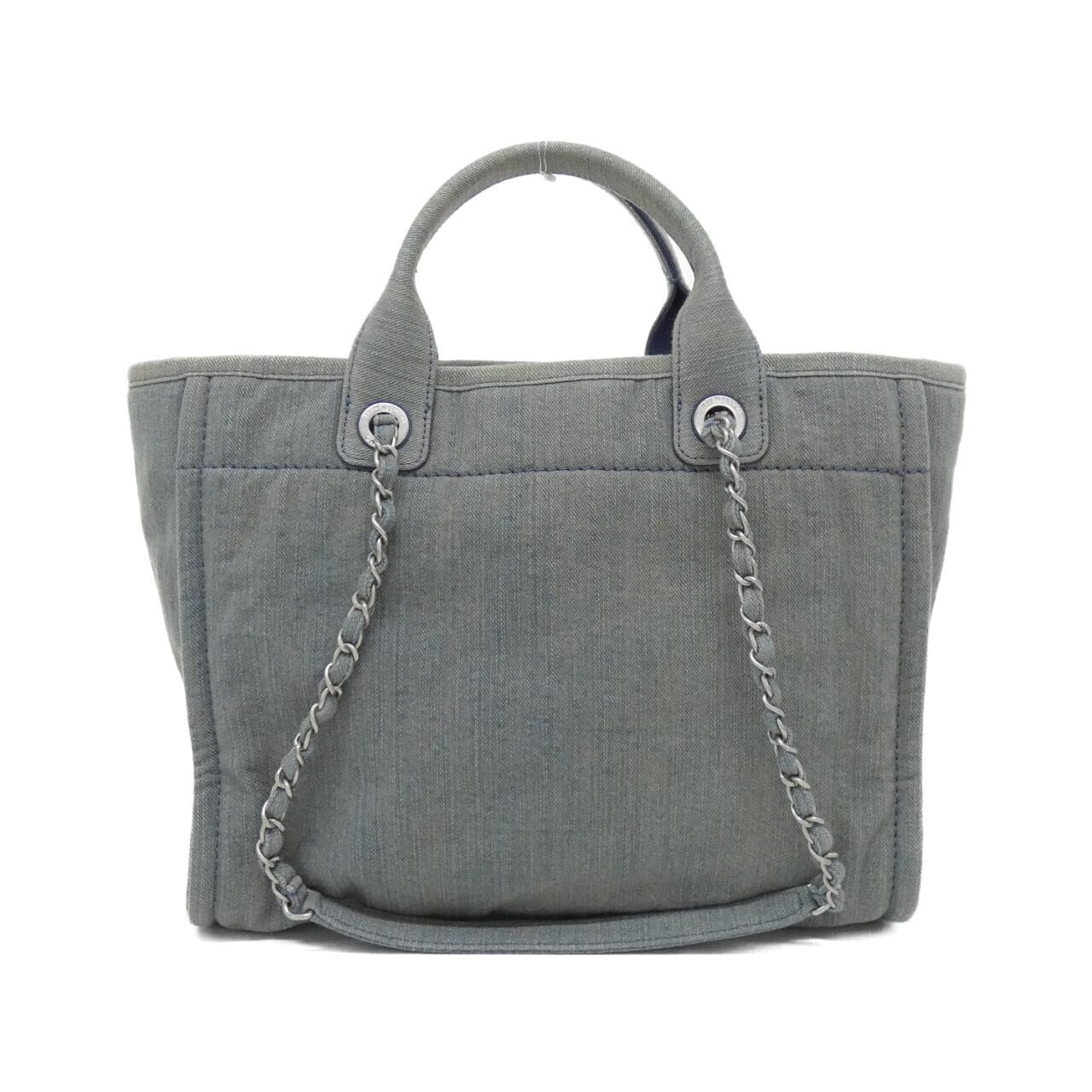 CHANEL Deauville AS3351 手提包 牛仔布 2