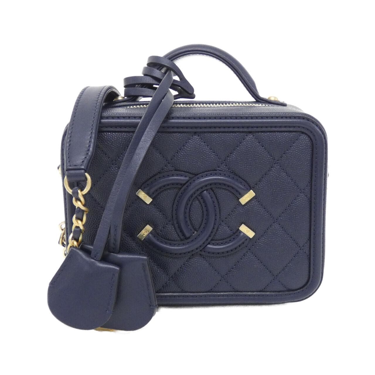 CHANEL 93342 Handbag Grained Calfskin
