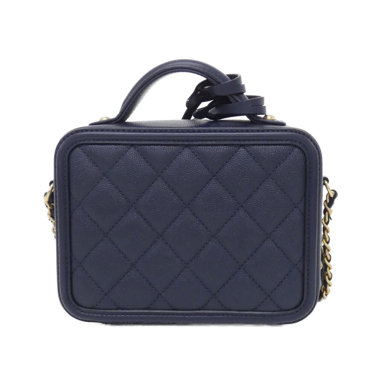 CHANEL 93342 Handbag Grained Calfskin 2