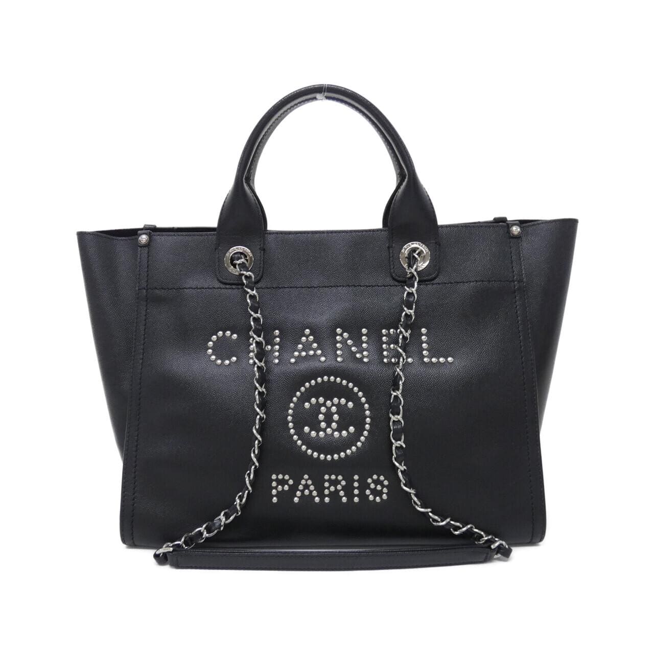CHANEL Deauville 57069 手提包 荔枝紋牛皮
