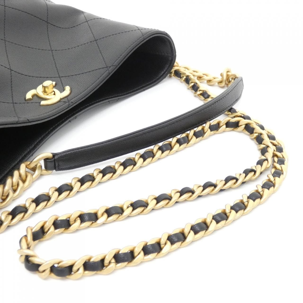 CHANEL Handbag Grained Calfskin 5