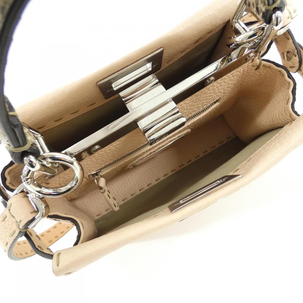 FENDI Peekaboo 8BN244 AMQ6 Handbag Leather 5