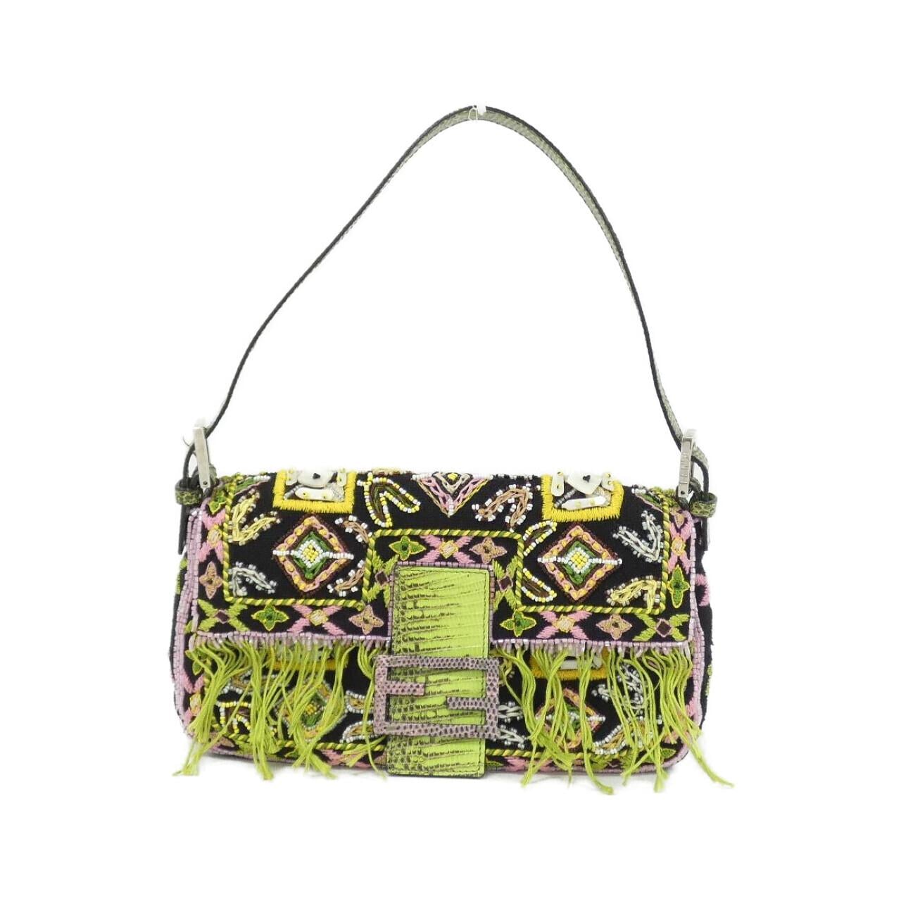 FENDI Baguette 26424 Shoulder Canvas