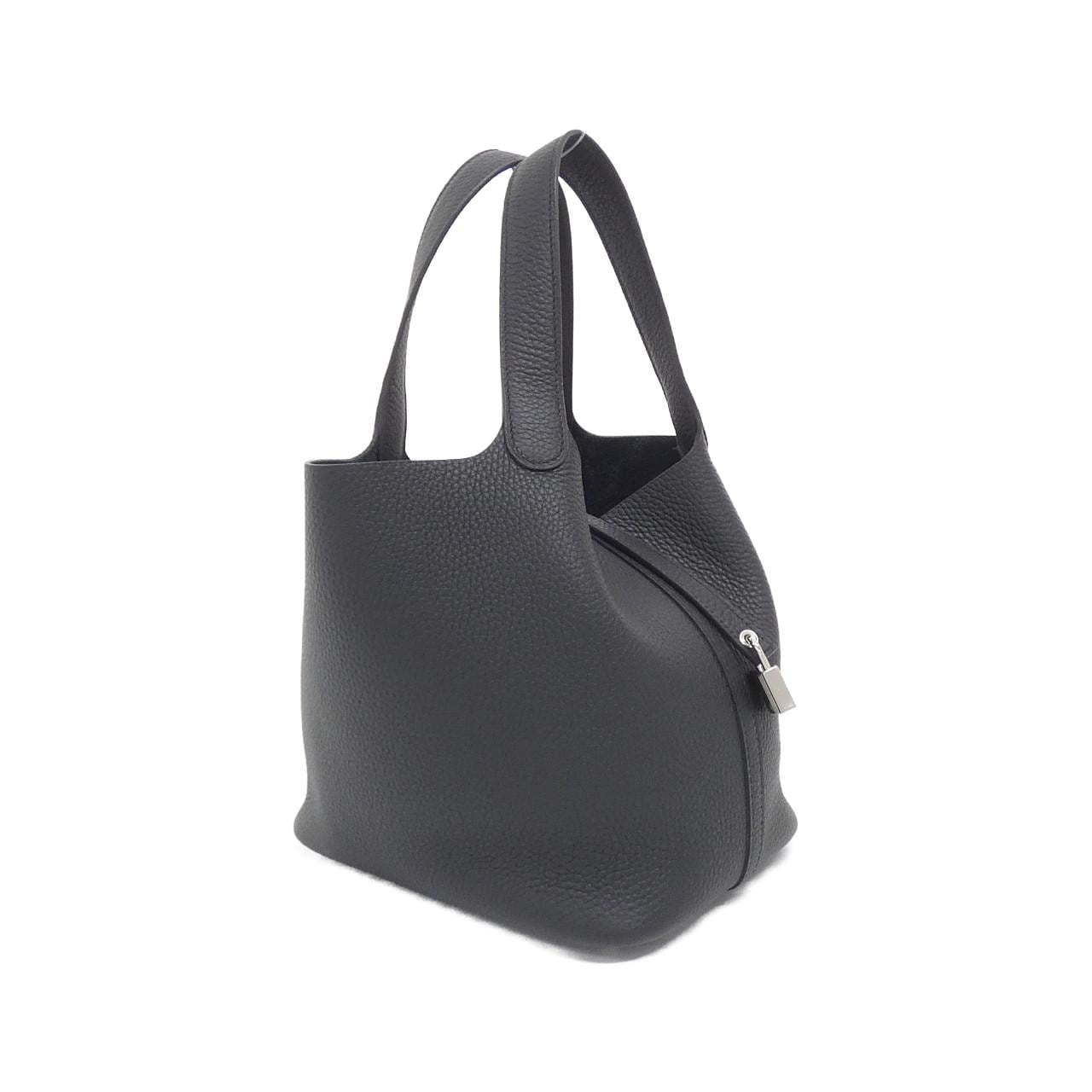 HERMES Picotin 060991CK Handbag Clemence