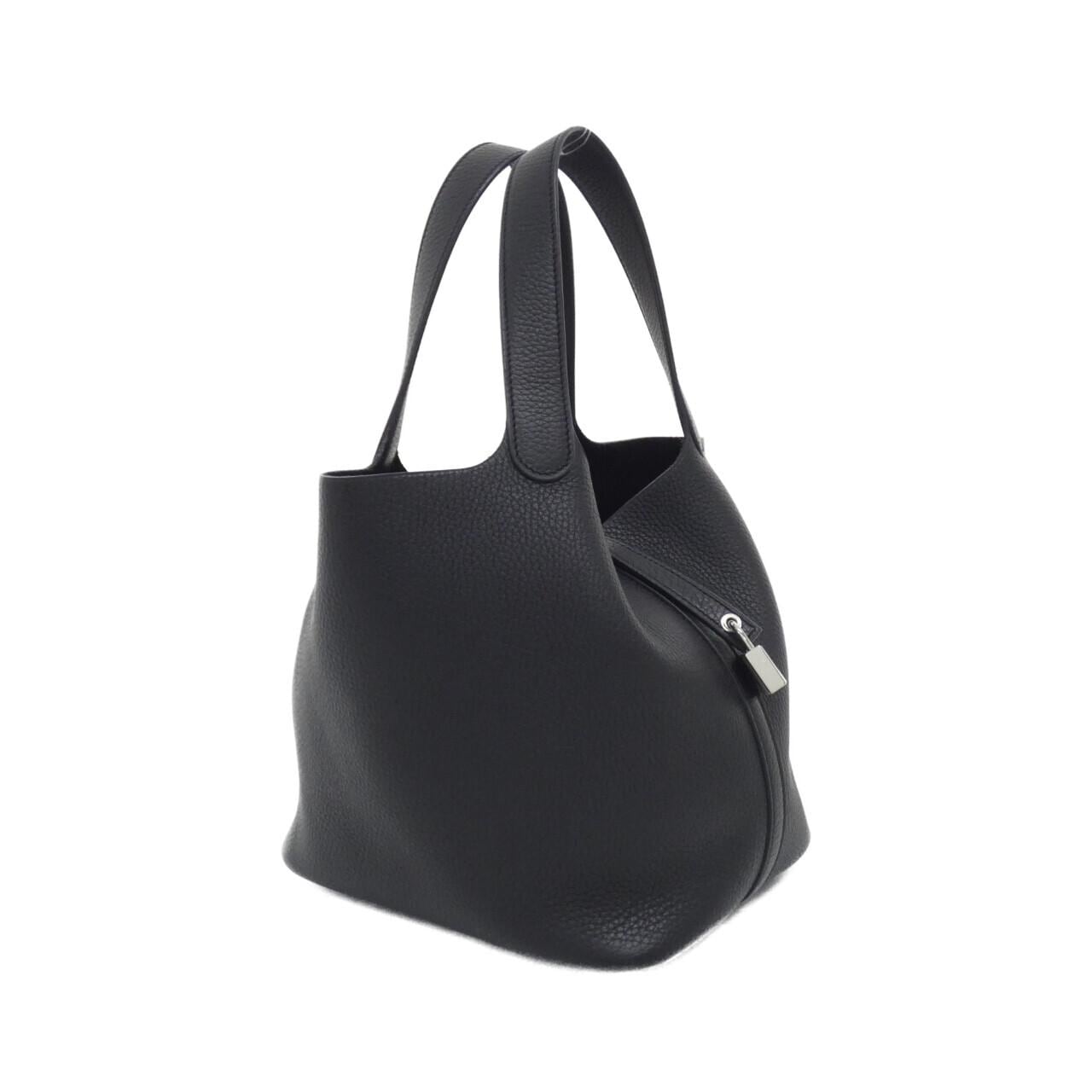 HERMES Picotin 060991CK Handbag Clemence