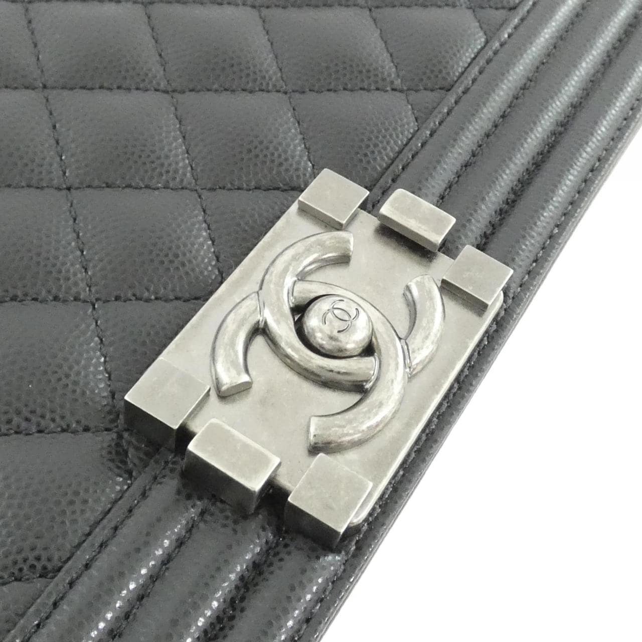 CHANEL Boy Chanel 67086 Shoulder Grained Calfskin 4