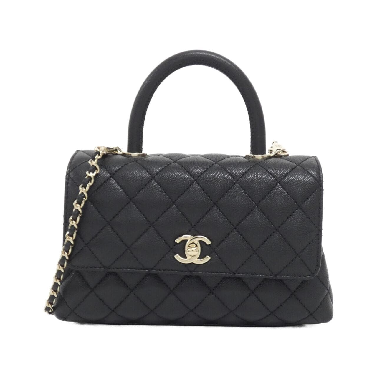 CHANEL Matelasse 92990 Handbag Grained Calfskin