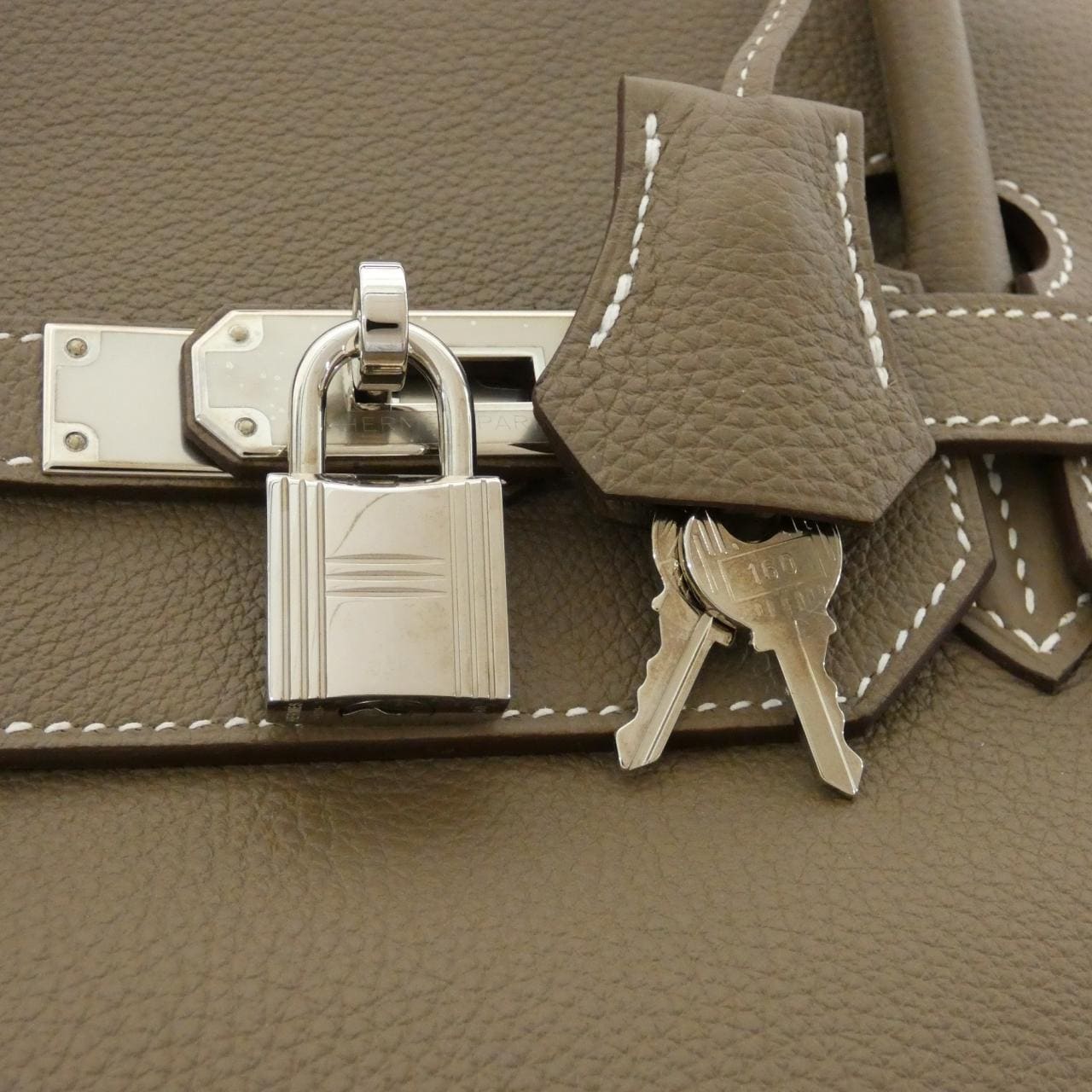 HERMES Birkin 030275CK Handbag Togo 5