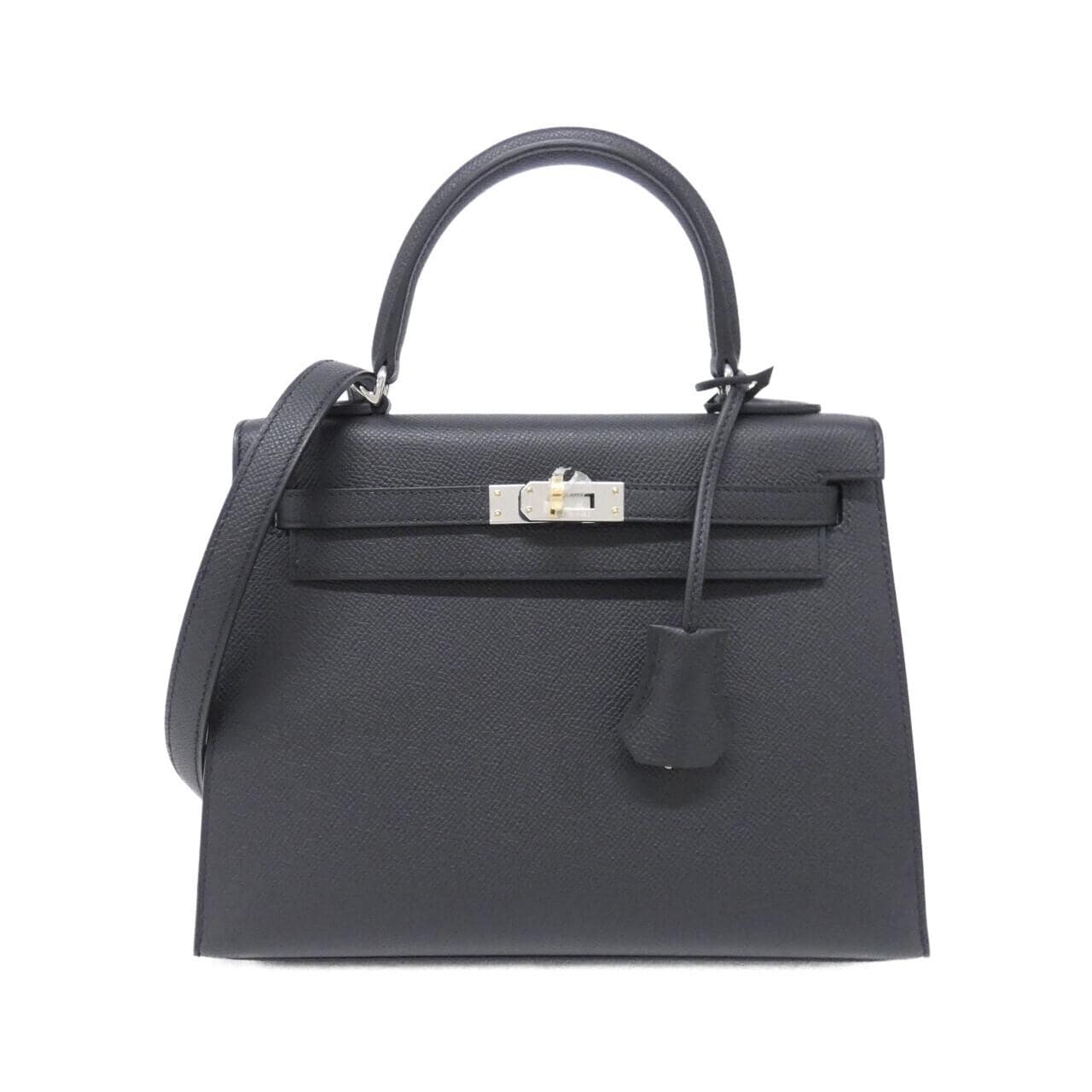 HERMES Kelly 086479CT Handbag Lambskin