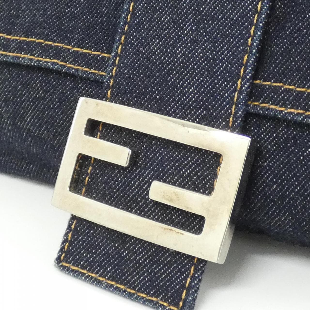 FENDI Baguette 26325 Shoulder Denim 4