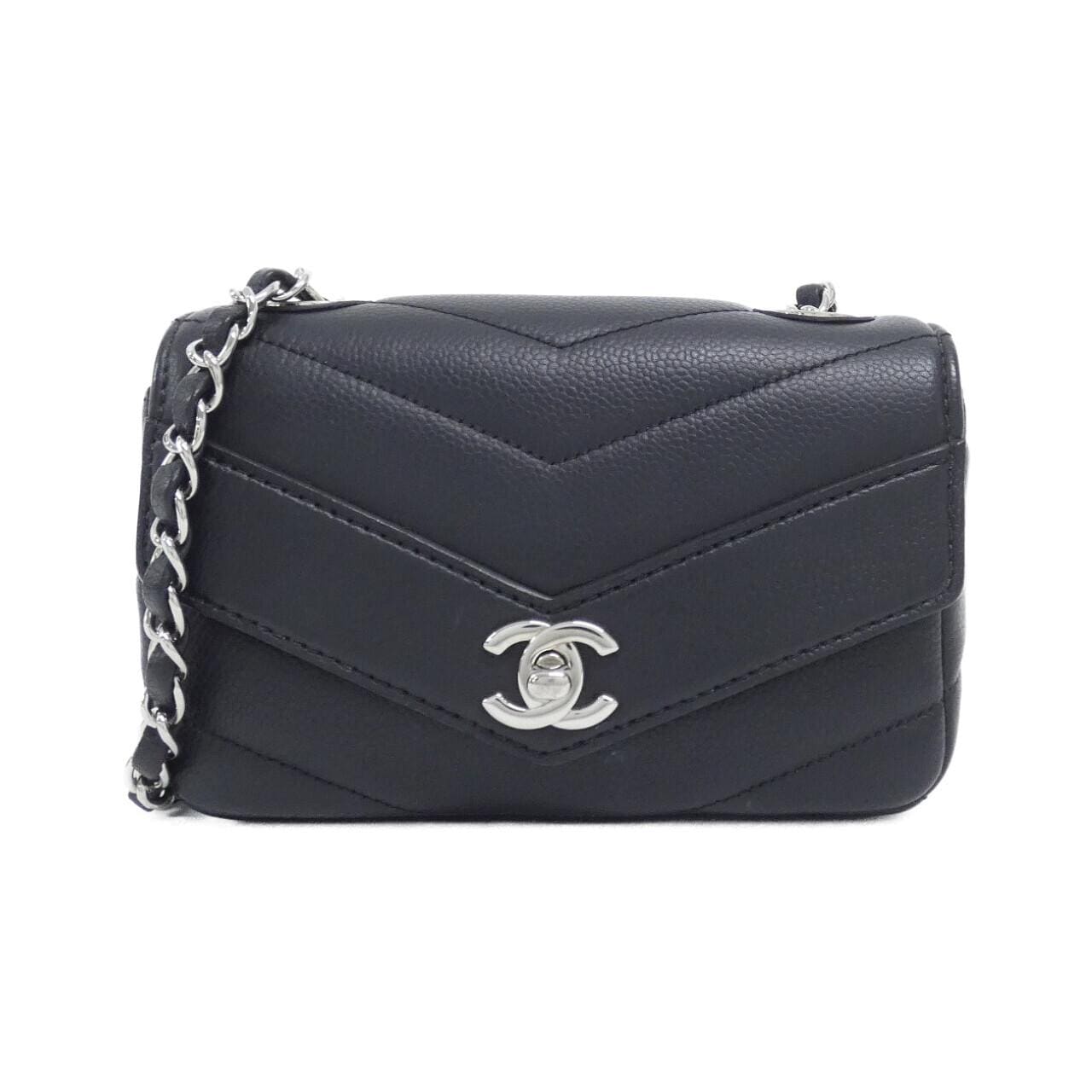 CHANEL 91561 肩背包 魚子醬皮