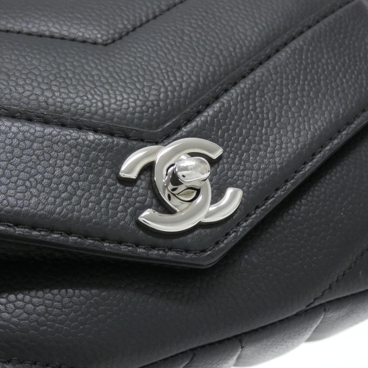 CHANEL 91561 肩背包 魚子醬皮 5