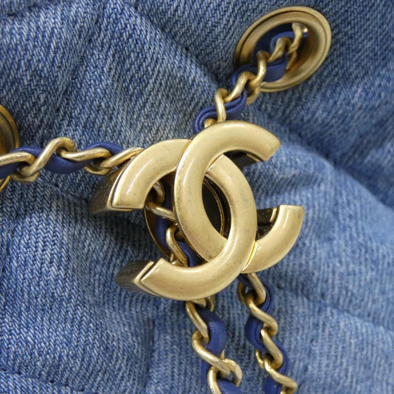CHANEL AS5293 肩背包 牛仔布 4