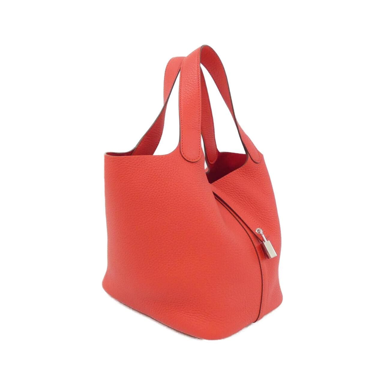 HERMES Picotin 060991CK Handbag Clemence