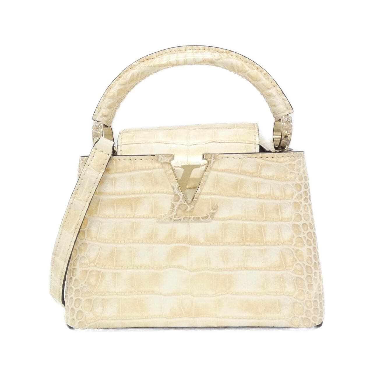 LOUIS VUITTON Capucines N80661 Handbag Leather