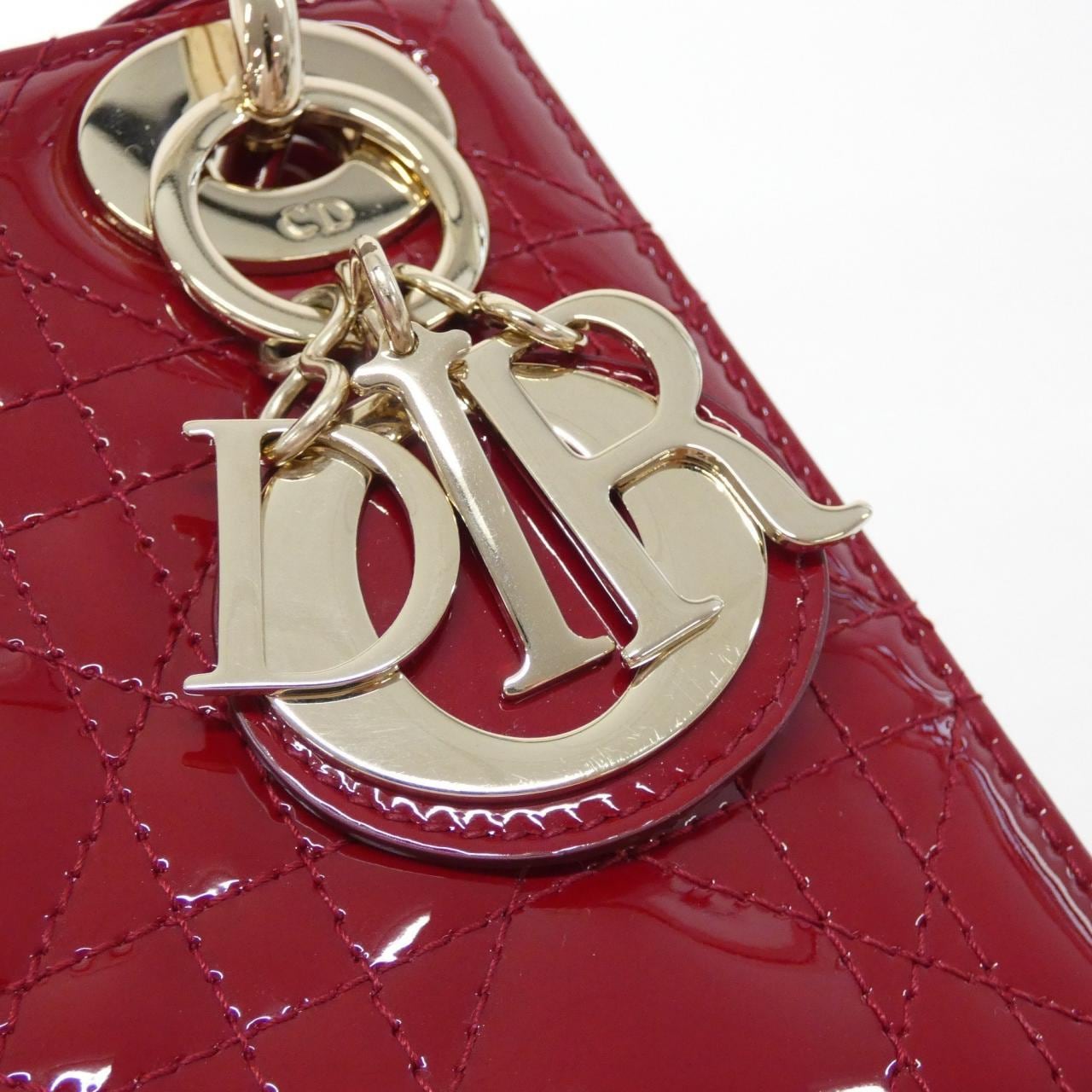 DIOR Lady Dior M0505OWCB Handbag Patent Leather 4