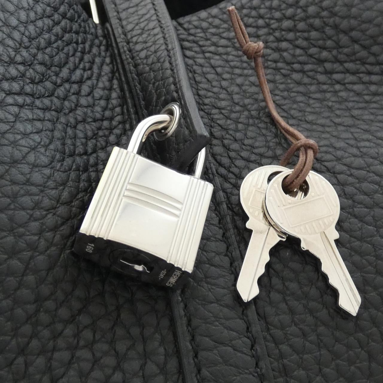 HERMES Picotin 056289CK Handbag Clemence 4