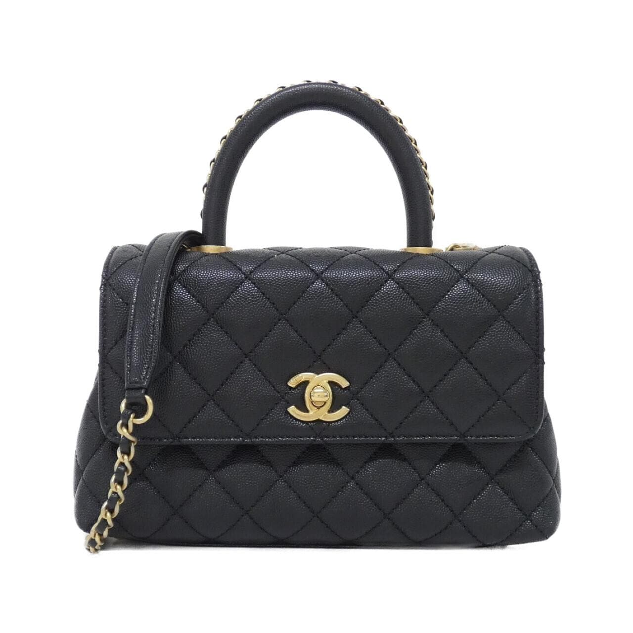CHANEL Matelasse 92990 Handbag Grained Calfskin