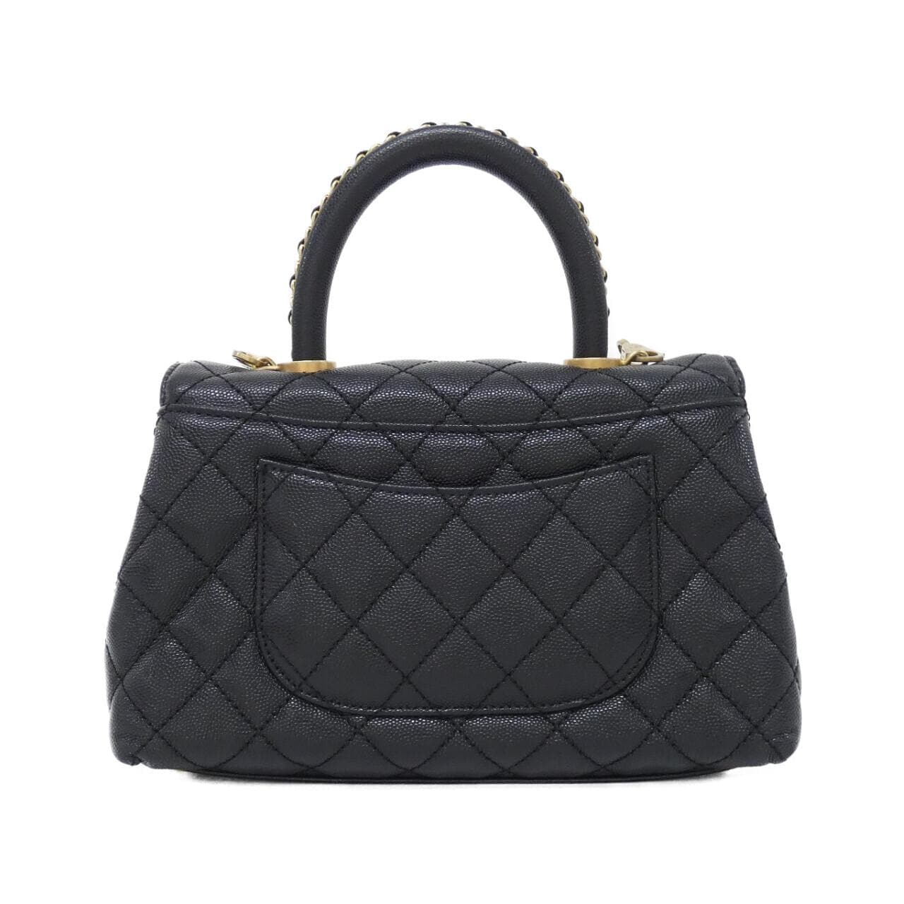 CHANEL Matelasse 92990 Handbag Grained Calfskin 2