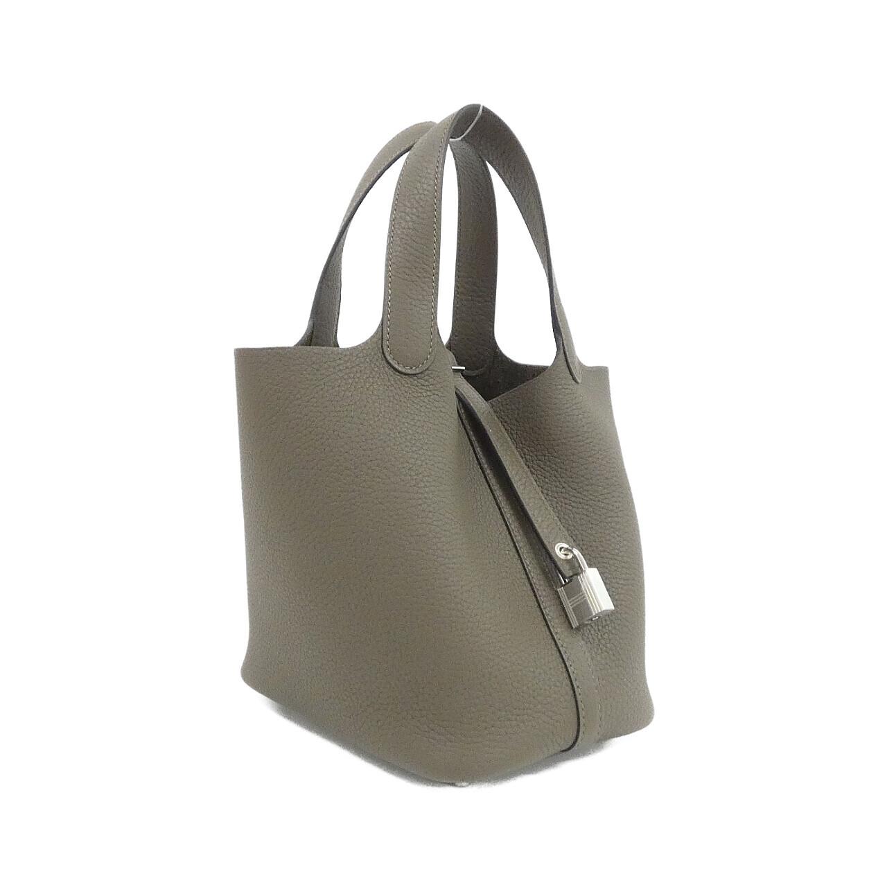 HERMES Picotin 056289CK Handbag Clemence