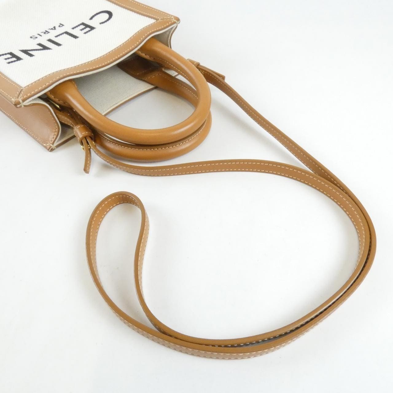 CELINE Cabas 193302BNZ Handbag Canvas 5