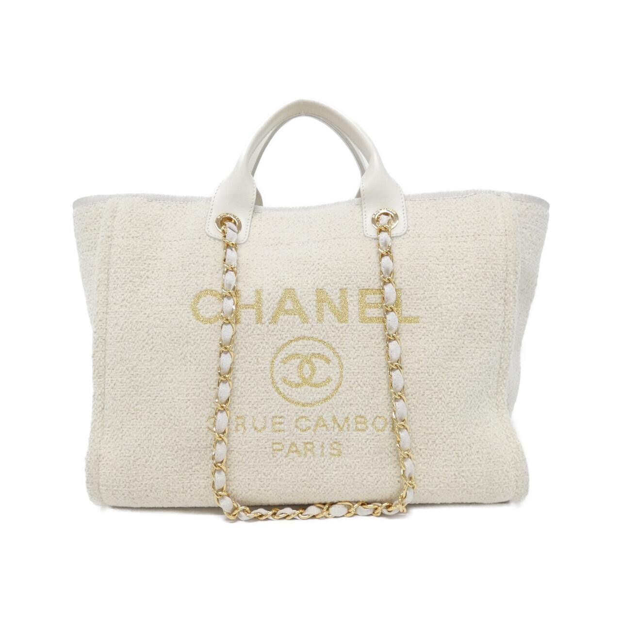 CHANEL Deauville 66941 手提包 粗花呢