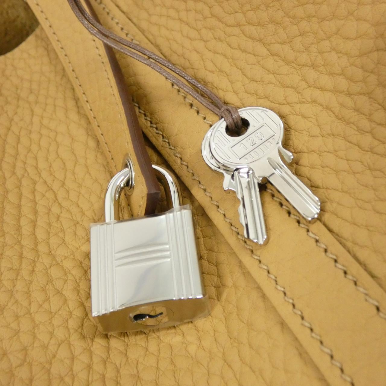 HERMES Picotin 060991CK Handbag Clemence 3