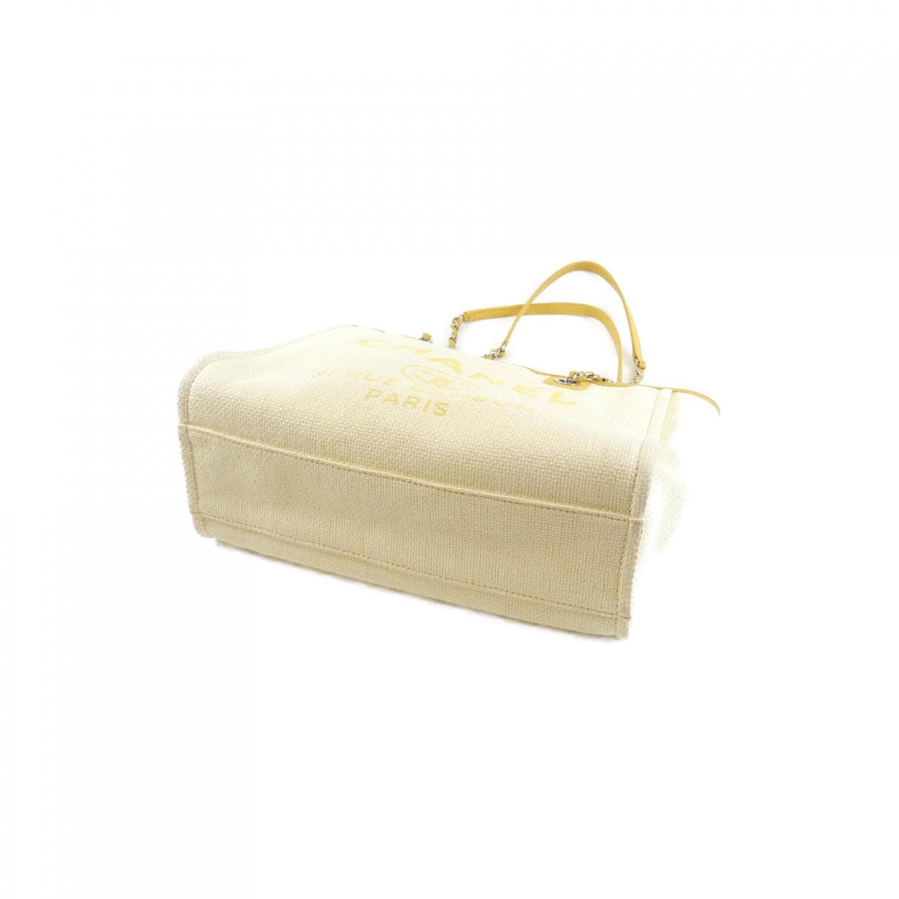CHANEL Deauville 67001 Handbag Canvas 3