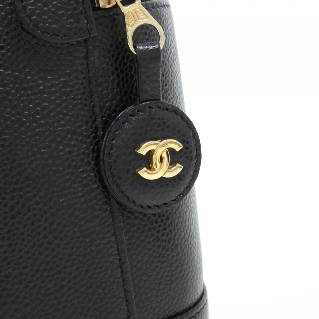 CHANEL 1998 Handbag Grained Calfskin 4