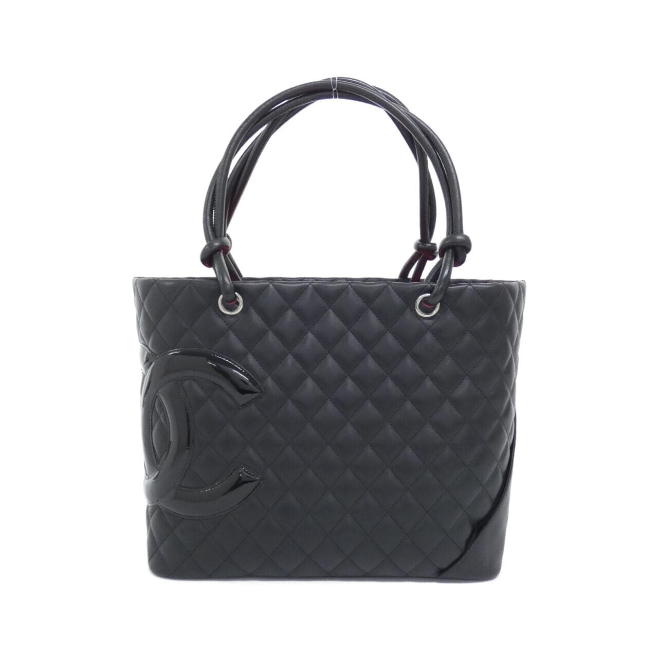 CHANEL Cambon 25169 Handbag Patent Leather
