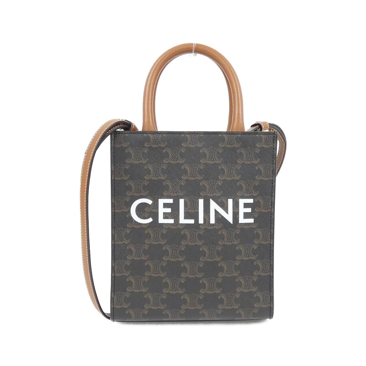 CELINE Cabas 194372BZK Handbag Canvas