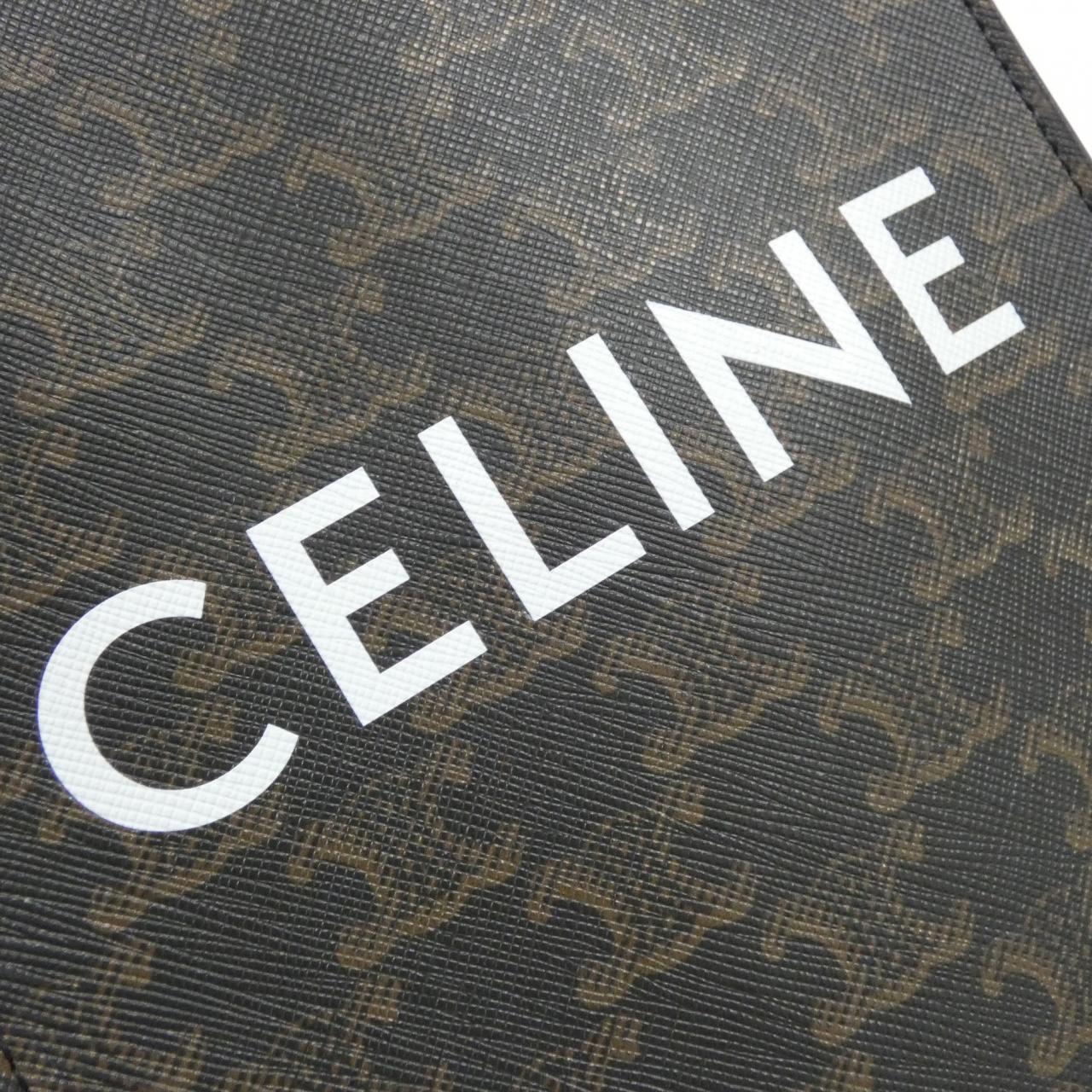 CELINE Cabas 194372BZK Handbag Canvas 4