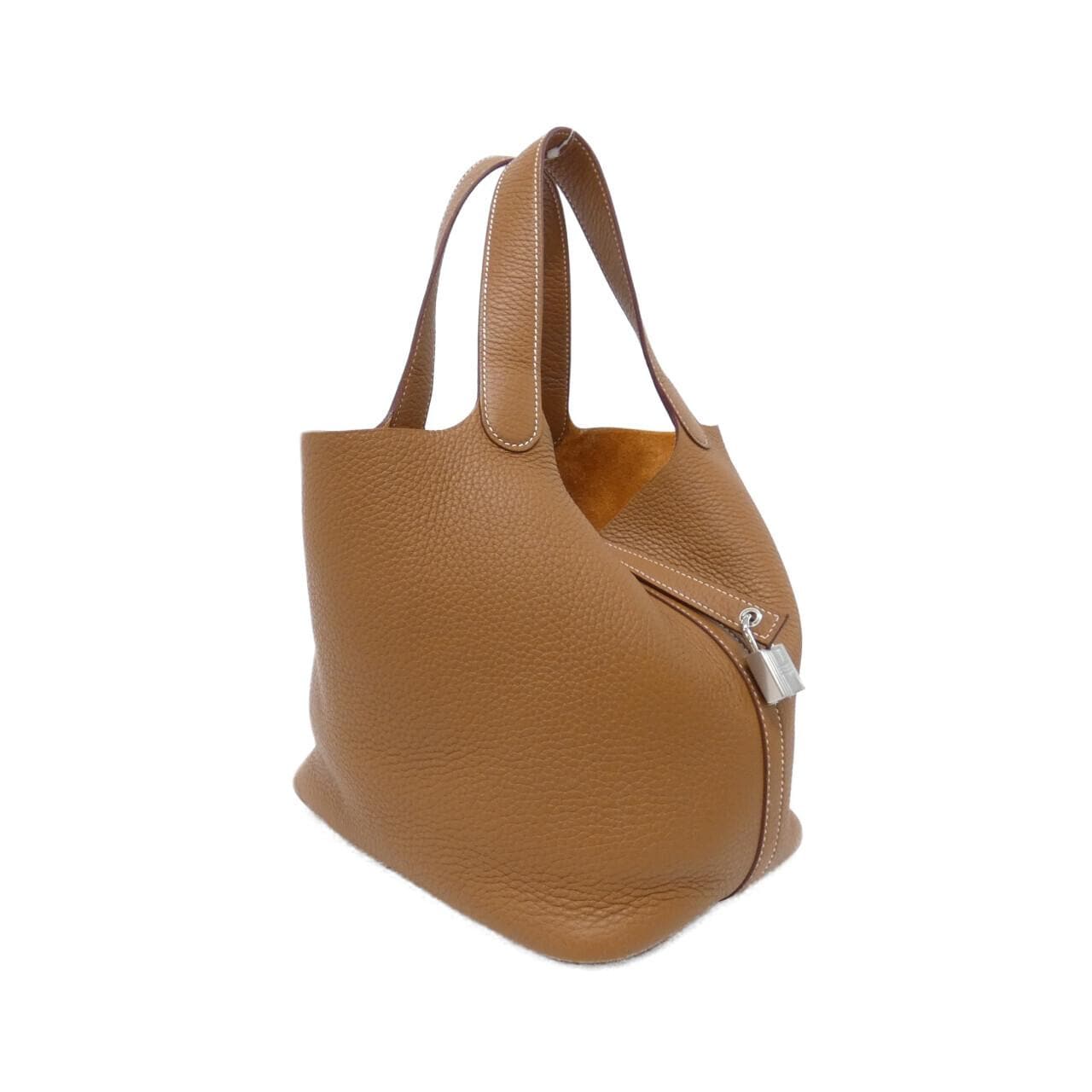 HERMES Picotin 060991CK Handbag Clemence