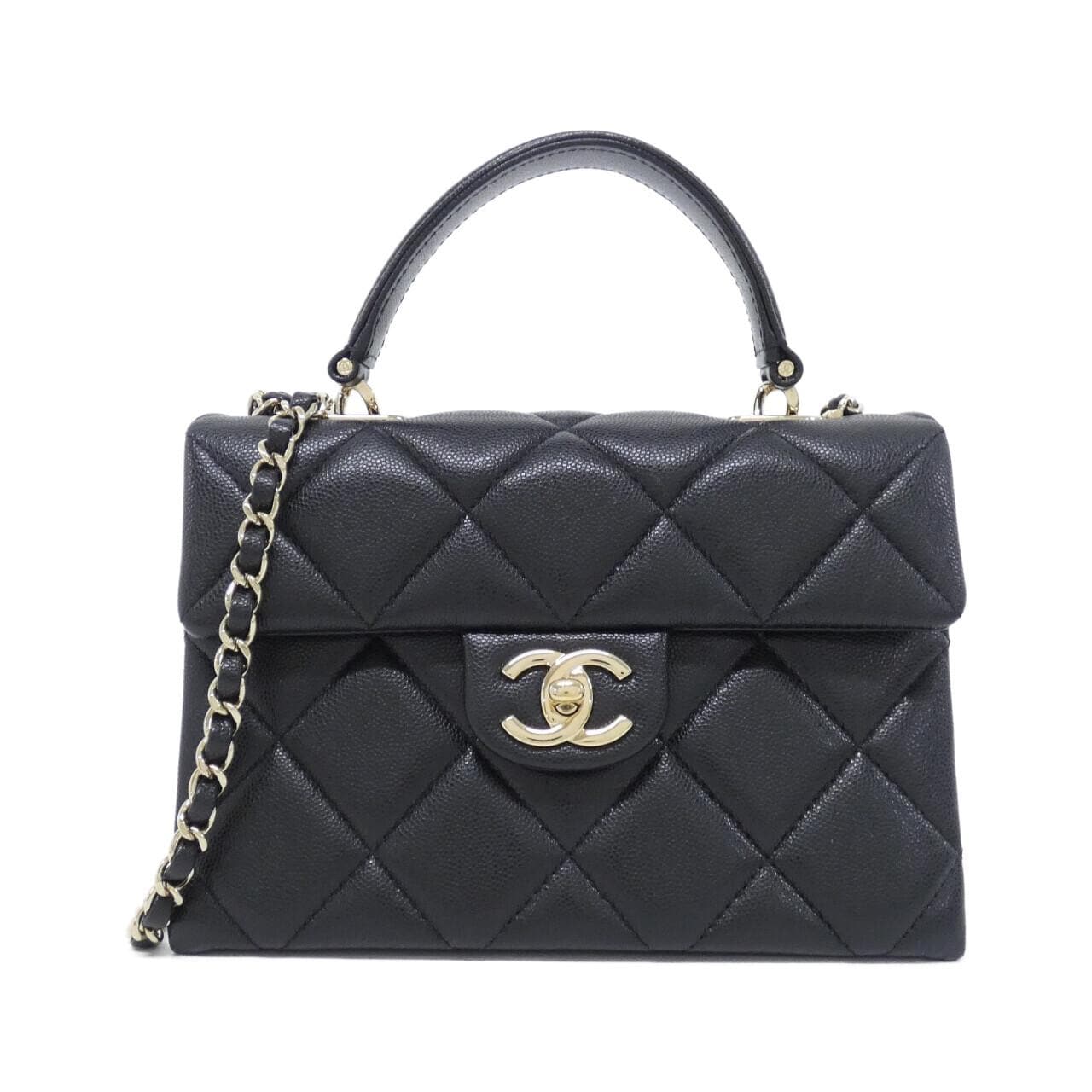 CHANEL AS4711 手提包 荔枝紋牛皮