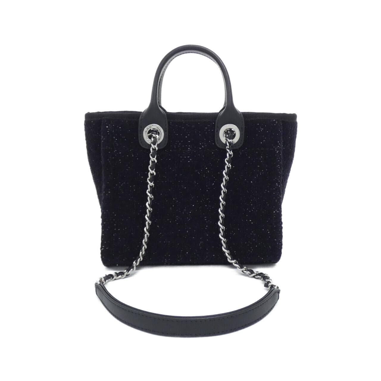 CHANEL Deauville AS6374 Handbag Tweed 2