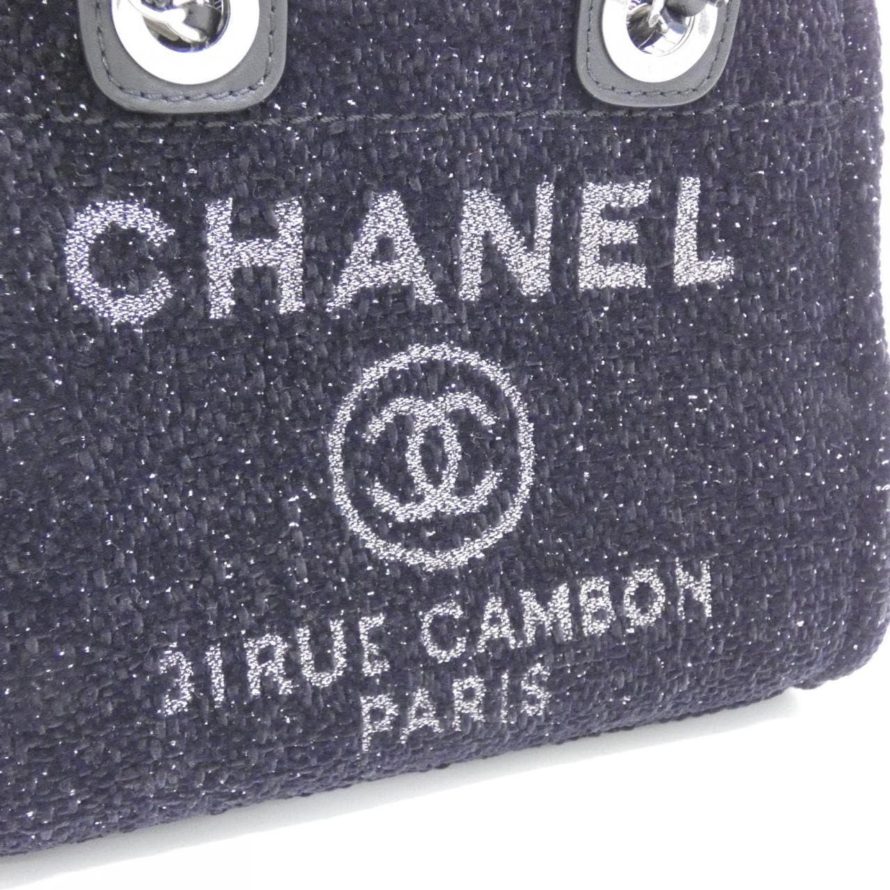 CHANEL Deauville AS6374 Handbag Tweed 4