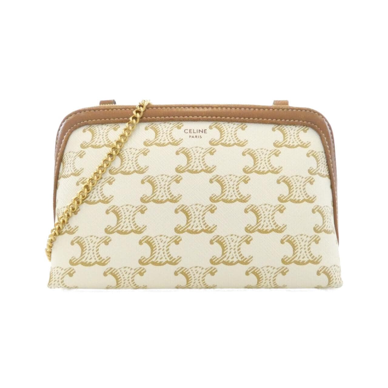CELINE Triomphe 10E382CBX Shoulder Canvas