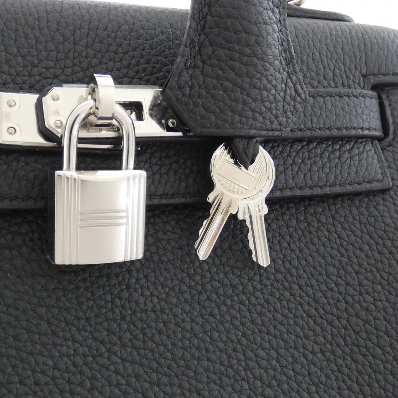 HERMES Kelly 044624CK Handbag Togo 5