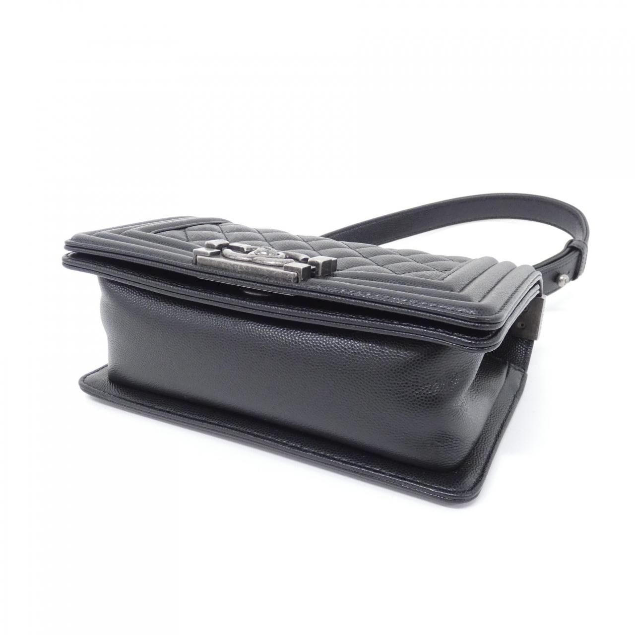CHANEL Boy Chanel 67085 Shoulder Grained Calfskin 3
