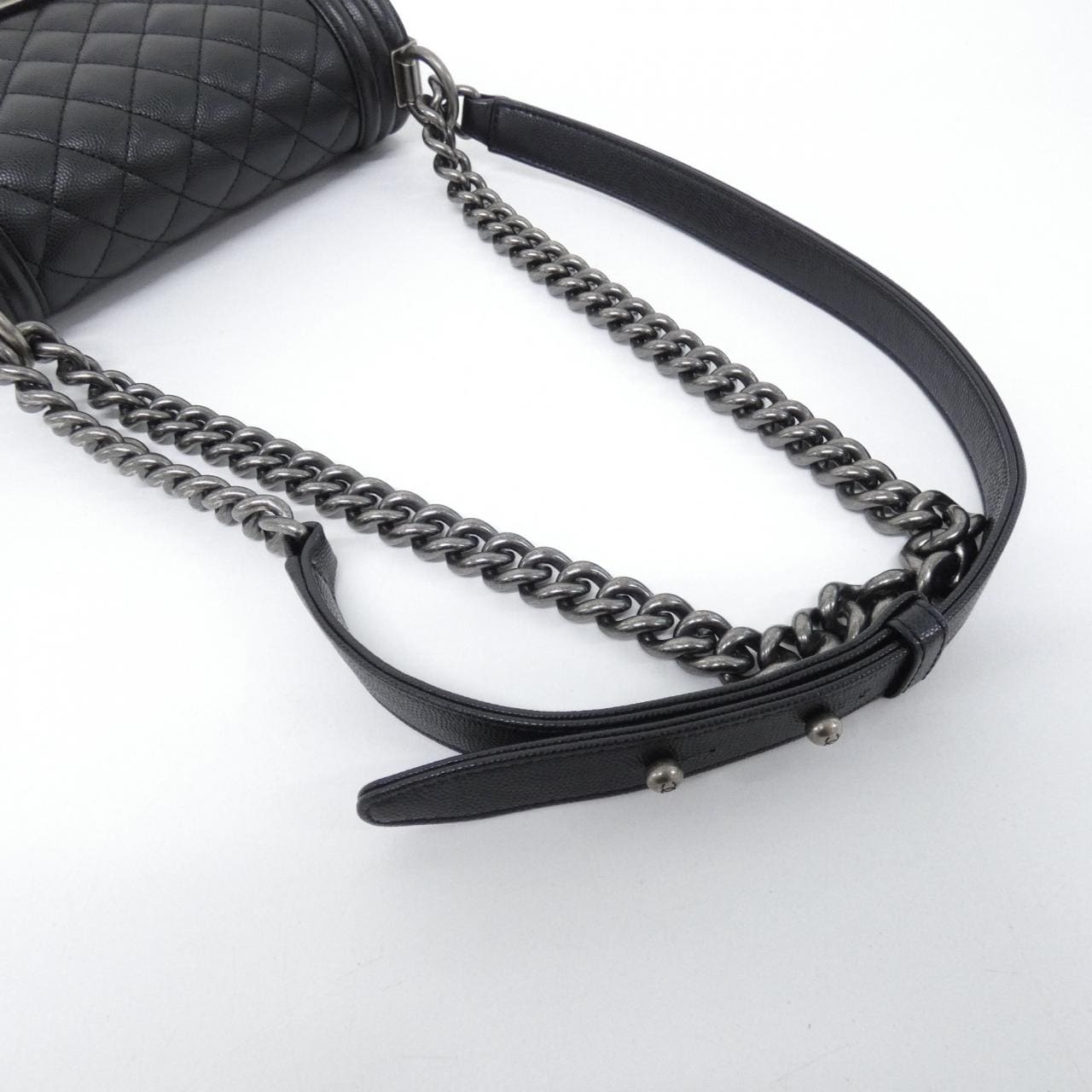CHANEL Boy Chanel 67085 Shoulder Grained Calfskin 5