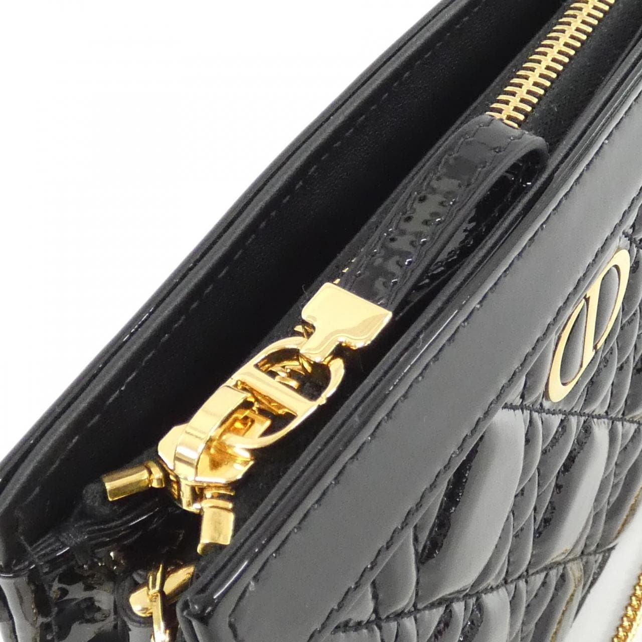 DIOR Caro Shoulder Patent Leather 5
