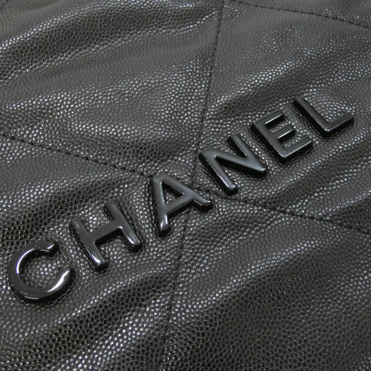 CHANEL Chanel 22 AS3260 Shoulder Grained Calfskin 4