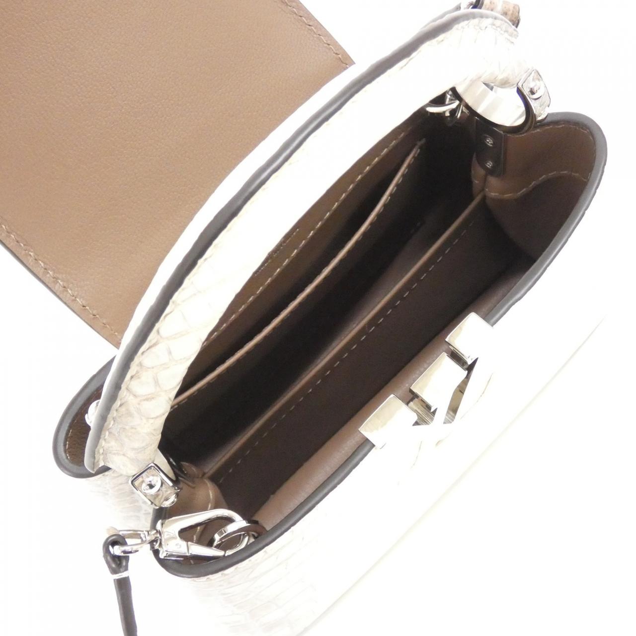 LOUIS VUITTON Capucines N99291 Handbag Leather 5