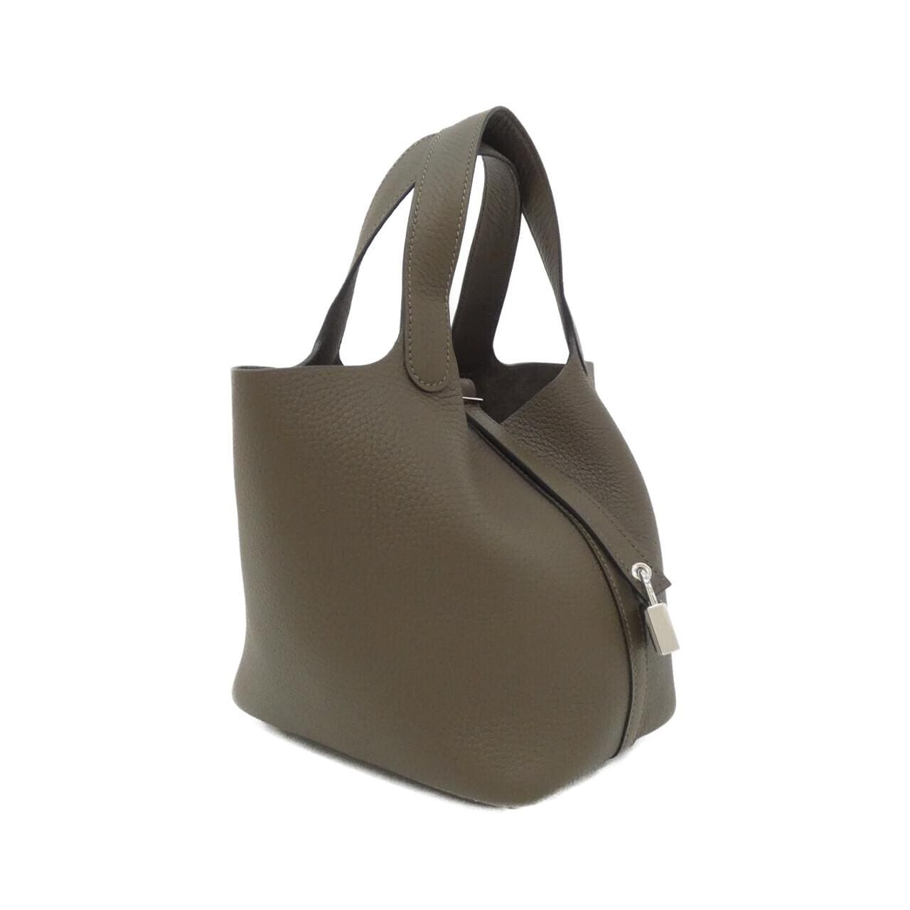 HERMES Picotin 056289CK Handbag Clemence