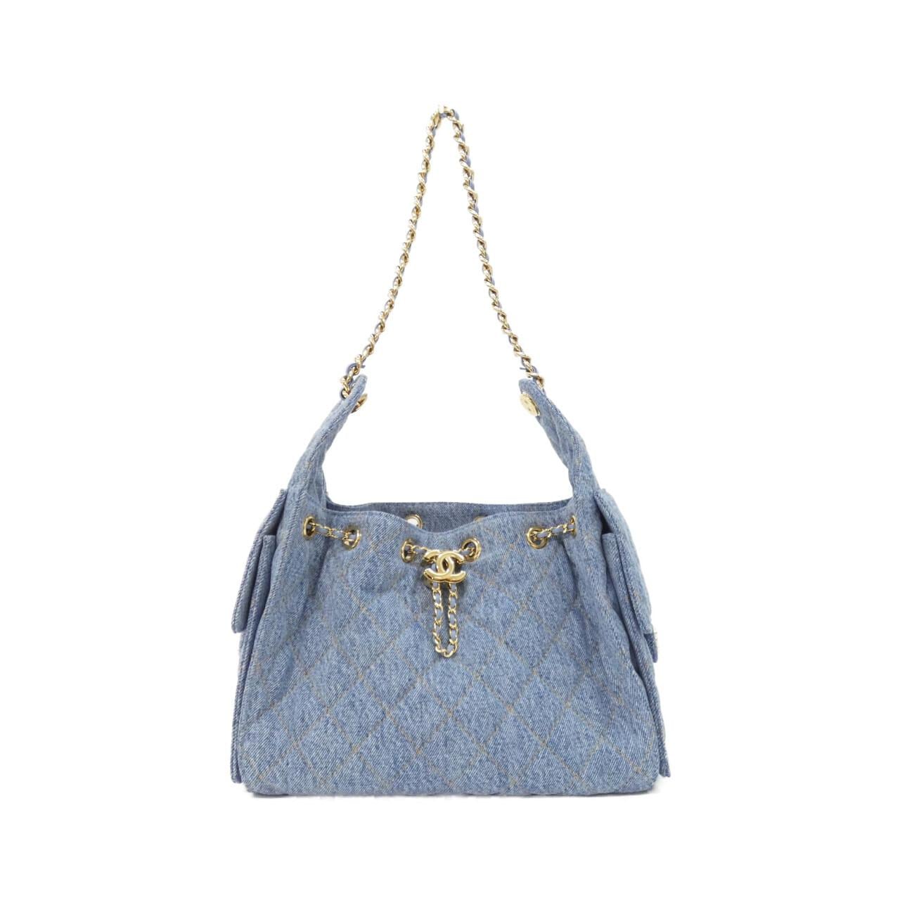 CHANEL AS5293 肩背包 牛仔布